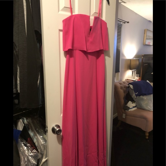 Bcbg Maxazria long pink gown size 2 - Picture 1 of 3